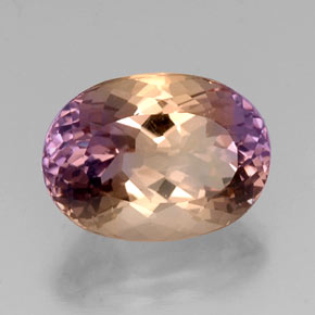8.82 ct Bi-color Ametrine Stone, Natural Ametrine in Oval Facet Shape for Sale