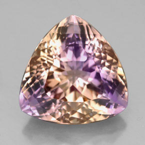 9.29 ct Bi-color Ametrine Gemstone, Ametrine Gem in Trillion Facet Shape for Sale.
