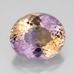 8.50 ct Bi-color Ametrine Gemstone, Ametrine Gem in Oval Facet Shape for Sale.