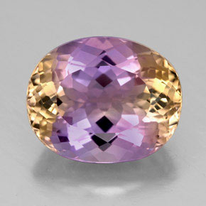 7.88 ct Bi-color Ametrine Gemstone, Ametrine Gem in Oval Facet Shape for Sale.