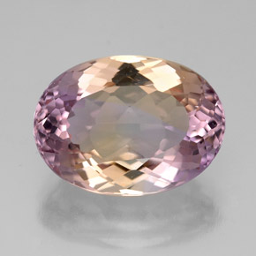 6.74 ct Bi-color Ametrine Gemstone, Ametrine Gem in Oval Facet Shape for Sale.