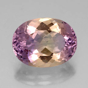 5.69 ct Bi-color Ametrine Gemstone, Ametrine Gem in Oval Facet Shape for Sale.