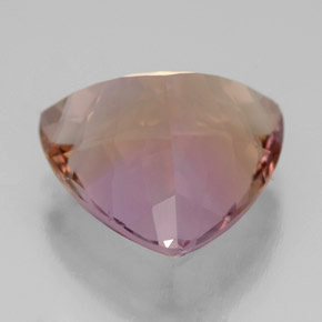 Ametrine Gemstone in 13.8 x 13.4 mm Size for Sale, Ametrine Stone in Bi-Color Color