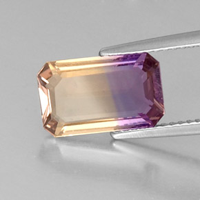 2.59 ct Bi-color Ametrine Stone, Natural Ametrine in Octagon Facet Shape for Sale