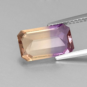 Ametrine Gemstone in 12 x 7.4 mm Size for Sale, Ametrine Stone in Bi-Color Color