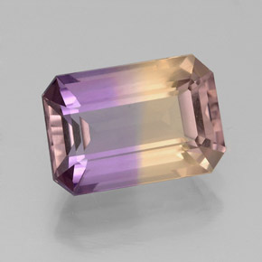 2.39 ct Bi-color Ametrine Stone, Natural Ametrine in Octagon Facet Shape for Sale