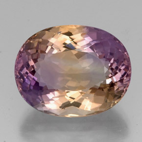 19.11 ct Bi-color Ametrine Gemstone, Ametrine Gem in Oval Facet Shape for Sale.