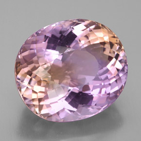 25.99 ct Bi-color Ametrine Stone, Natural Ametrine in Oval Portuguese-Cut Shape for Sale