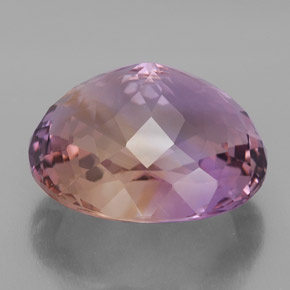 Ametrine Gemstone in 20 x 17.5 mm Size for Sale, Ametrine Stone in Bi-Color Color
