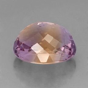 Ametrine Gemstone in 17.3 x 14.5 mm Size for Sale, Ametrine Stone in Bi-Color Color
