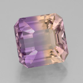 5.43 ct Bi-color Ametrine Stone, Natural Ametrine in Octagon Facet Shape for Sale