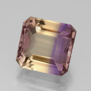 4.86 ct Bi-color Ametrine Stone, Natural Ametrine in Octagon Facet Shape for Sale