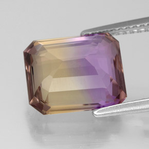 Ametrine Gemstone in 11.1 x 9.6 mm Size for Sale, Ametrine Stone in Bi-Color Color