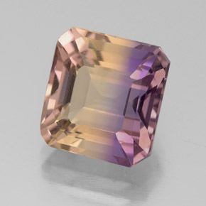 3.84 ct Bi-color Ametrine Stone, Natural Ametrine in Octagon Facet Shape for Sale