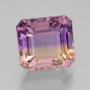 4.78 ct Bi-color Ametrine Gemstone, Ametrine Gem in Octagon Facet Shape for Sale.