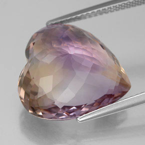 Ametrine Gemstone in 16.3 x 15.7 mm Size for Sale, Ametrine Stone in Bi-Color Color