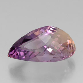 Ametrine Gemstone in 22.2 x 14.1 mm Size for Sale, Ametrine Stone in Bi-Color Color