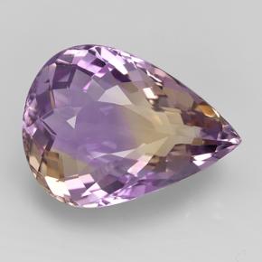 14 6ct bi color ametrine gem from bolivia and 14 6ct bi color ametrine gem from bolivia and