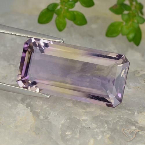 11.71 ct Bi-color Ametrine Stone, Natural Ametrine in Octagon Step Cut Shape for Sale