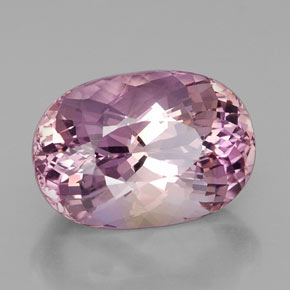 15.10 ct Bi-color Ametrine Stone, Natural Ametrine in Oval Portuguese-Cut Shape for Sale