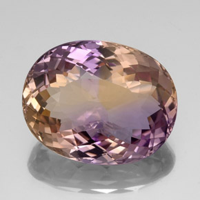 21 6ct bi color ametrine gem from bolivia and 21 6ct bi color ametrine gem from bolivia and