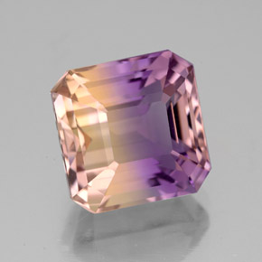 5.50 ct Bi-color Ametrine Stone, Natural Ametrine in Octagon Facet Shape for Sale