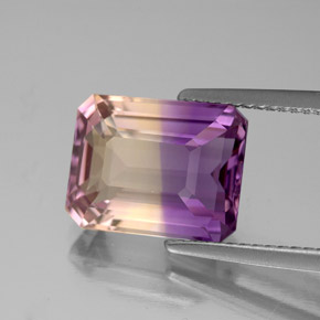 4.72 ct Bi-color Ametrine Stone, Natural Ametrine in Octagon Facet Shape for Sale