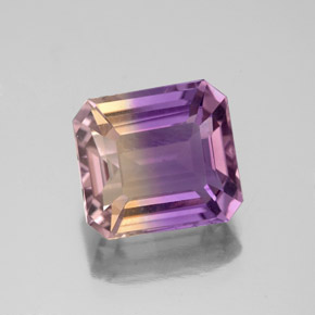 2.97 ct Bi-color Ametrine Gemstone, Ametrine Gem in Octagon Facet Shape for Sale.