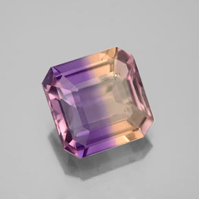 3.06 ct Bi-color Ametrine Stone, Natural Ametrine in Octagon Facet Shape for Sale