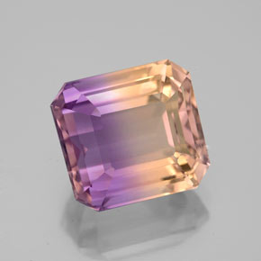 5.58 ct Bi-color Ametrine Stone, Natural Ametrine in Octagon Facet Shape for Sale