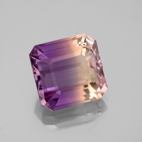 4.26 ct Bi-color Ametrine Stone, Natural Ametrine in Octagon Facet Shape for Sale