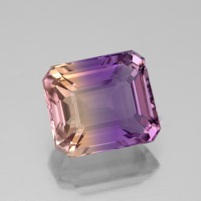 4.01 ct Bi-color Ametrine Gemstone, Ametrine Gem in Octagon Facet Shape for Sale.