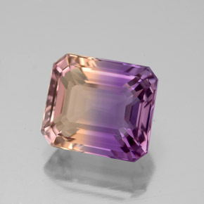 4.01 ct Bi-color Ametrine Stone, Natural Ametrine in Octagon Facet Shape for Sale