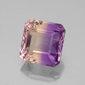 4.74 ct Bi-color Ametrine Gemstone, Ametrine Gem in Octagon Facet Shape for Sale.