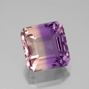4.74 ct Bi-color Ametrine Stone, Natural Ametrine in Octagon Facet Shape for Sale