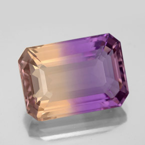 10.42 ct Bi-color Ametrine Gemstone, Ametrine Gem in Octagon Facet Shape for Sale.