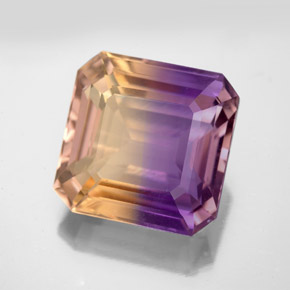 9.94 ct Bi-color Ametrine Stone, Natural Ametrine in Octagon Facet Shape for Sale