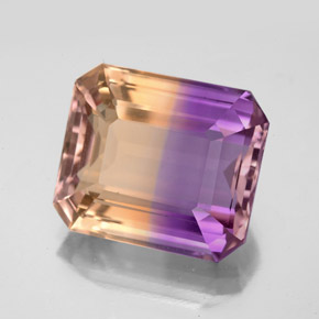 9.81 ct Bi-color Ametrine Stone, Natural Ametrine in Octagon Facet Shape for Sale