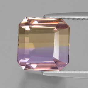 4.3ct Octagon Facet Bi-Color Ametrine Gem for sale 4.3ct Octagon Facet Bi-Color Ametrine Gem (ID: 427797)