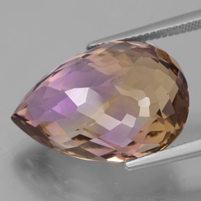 Ametrine Gemstone in 21.9 x 15.5 mm Size for Sale, Ametrine Stone in Bi-color Color
