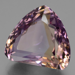 15.40 ct Bi-color Ametrine Stone, Natural Ametrine in Trillion Facet Shape for Sale