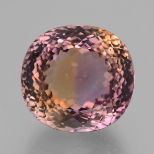 Zweifarbig Ametrin Edelstein - 25.5ct Oval Portugiesischer Schliff (ID: 434299)