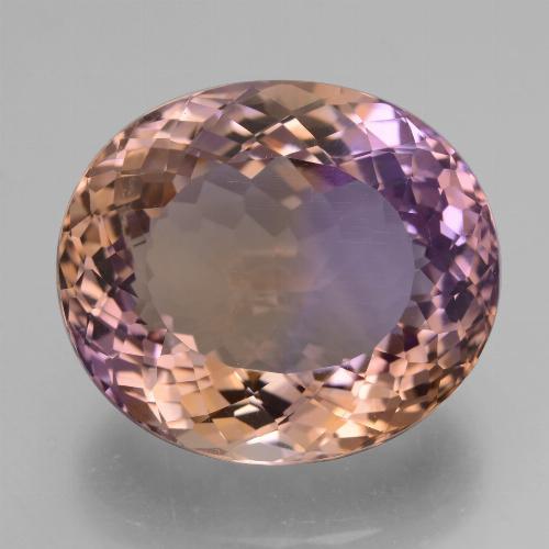Bi-color Ametrine Gem - 24.2ct Oval Facet (ID: 434305)