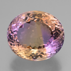 27.5ct Oval Portuguese-Cut Bi-Color Ametrine Gem for sale 27.5ct Oval Portuguese-Cut Bi-Color Ametrine Gem (ID: 434306)