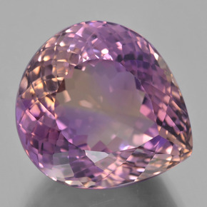 Zweifarbig Ametrin Edelstein - 29.2ct Birnen Schliff (ID: 434436)
