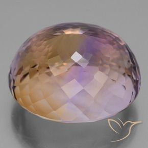 Ametrine Gemstone in 20.7 x 18.2 mm Size for Sale, Ametrine Stone in Bi-color Color