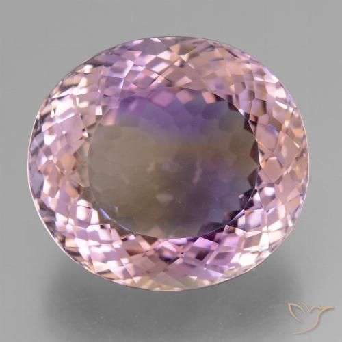 Ametrina Bicolor Ovalada de 21,1 x 19mm de Bolivia, peso de 34.04 ct, piedra preciosa natural No tratado en vvs Clarity, Ametrina Forma ovalada de 1 pieza - Color: Bicolor, dureza Mohs de 7 Adecuado para joyas de uso diario, Photo A