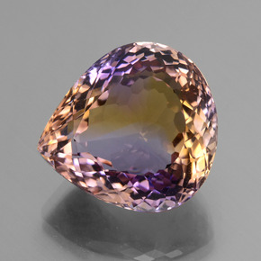 27.2ct Pear Facet Bi-Color Ametrine Gem for sale 27.2ct Pear Facet Bi-Color Ametrine Gem (ID: 434531)