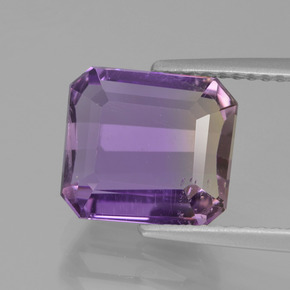 4ct Octagon Facet Bi-Color Ametrine Gem for sale 4ct Octagon Facet Bi-Color Ametrine Gem (ID: 435400)