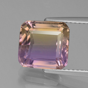 3.7ct Octagon Facet Bi-Color Ametrine Gem for sale 3.7ct Octagon Facet Bi-Color Ametrine Gem (ID: 441383)